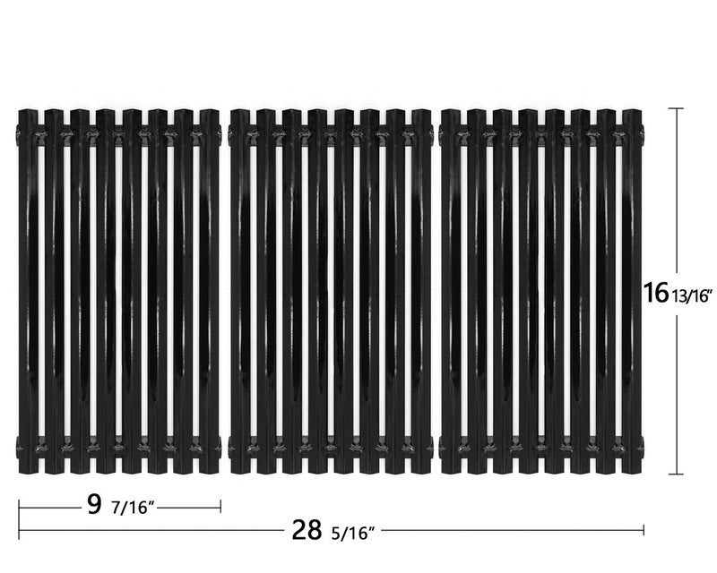 Hongso 16 13/16" Porcelain Grill Grates Replacement Parts for Charbroil Classic, Advantage 4 Burner 463436215 463420508 463461614 463460708 463439914, Kenmore 463420507, Master Chef, Thermos Gas Model - Image 2